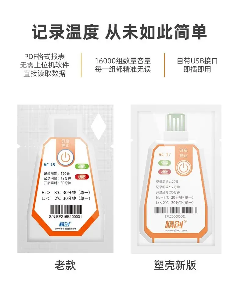 USB温度记录仪电脑端数据读取演示