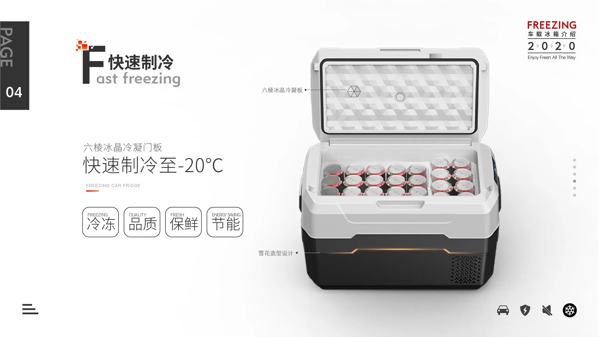 30升车载冰箱内部结构