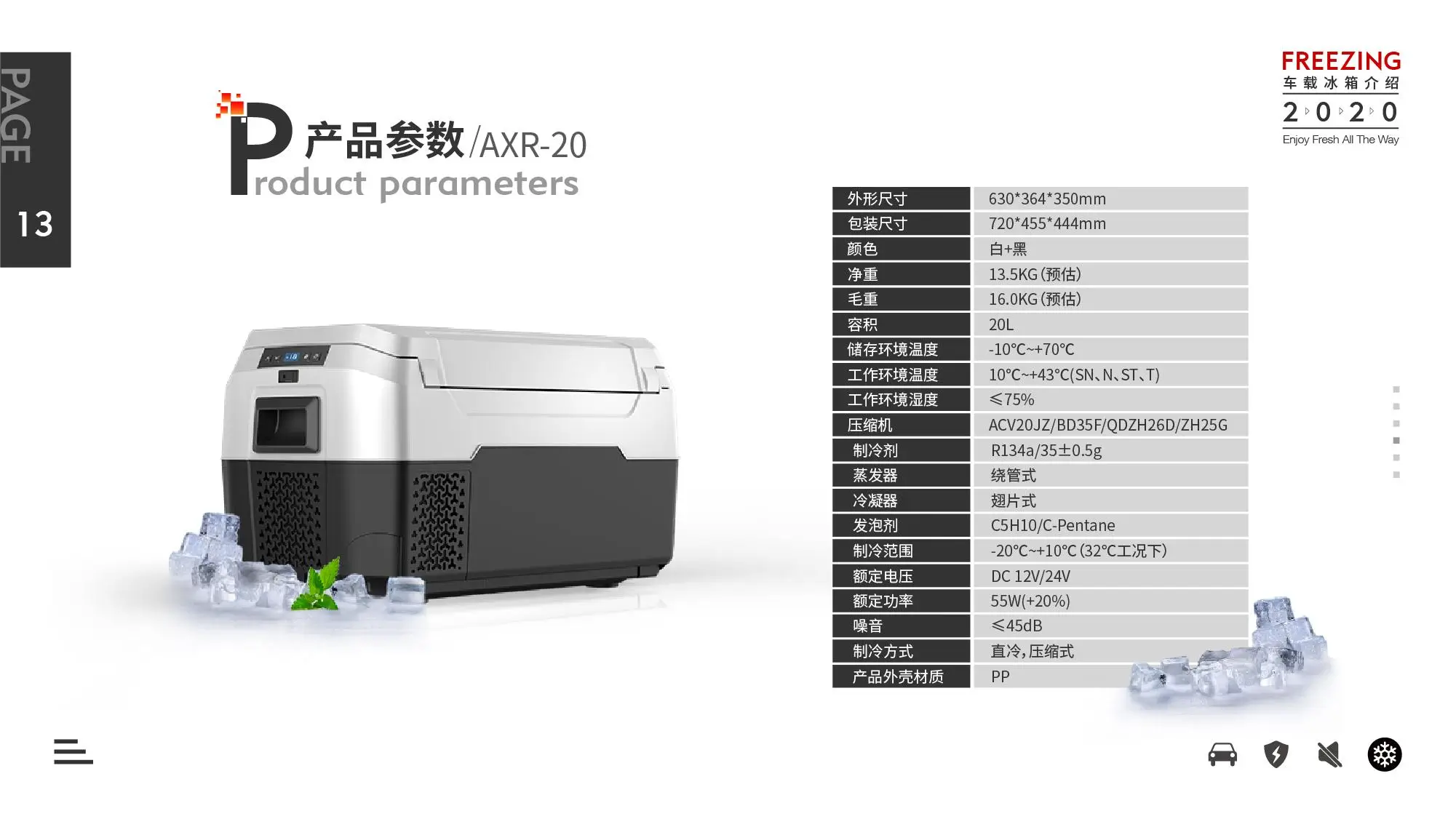12升化妆品冷藏箱