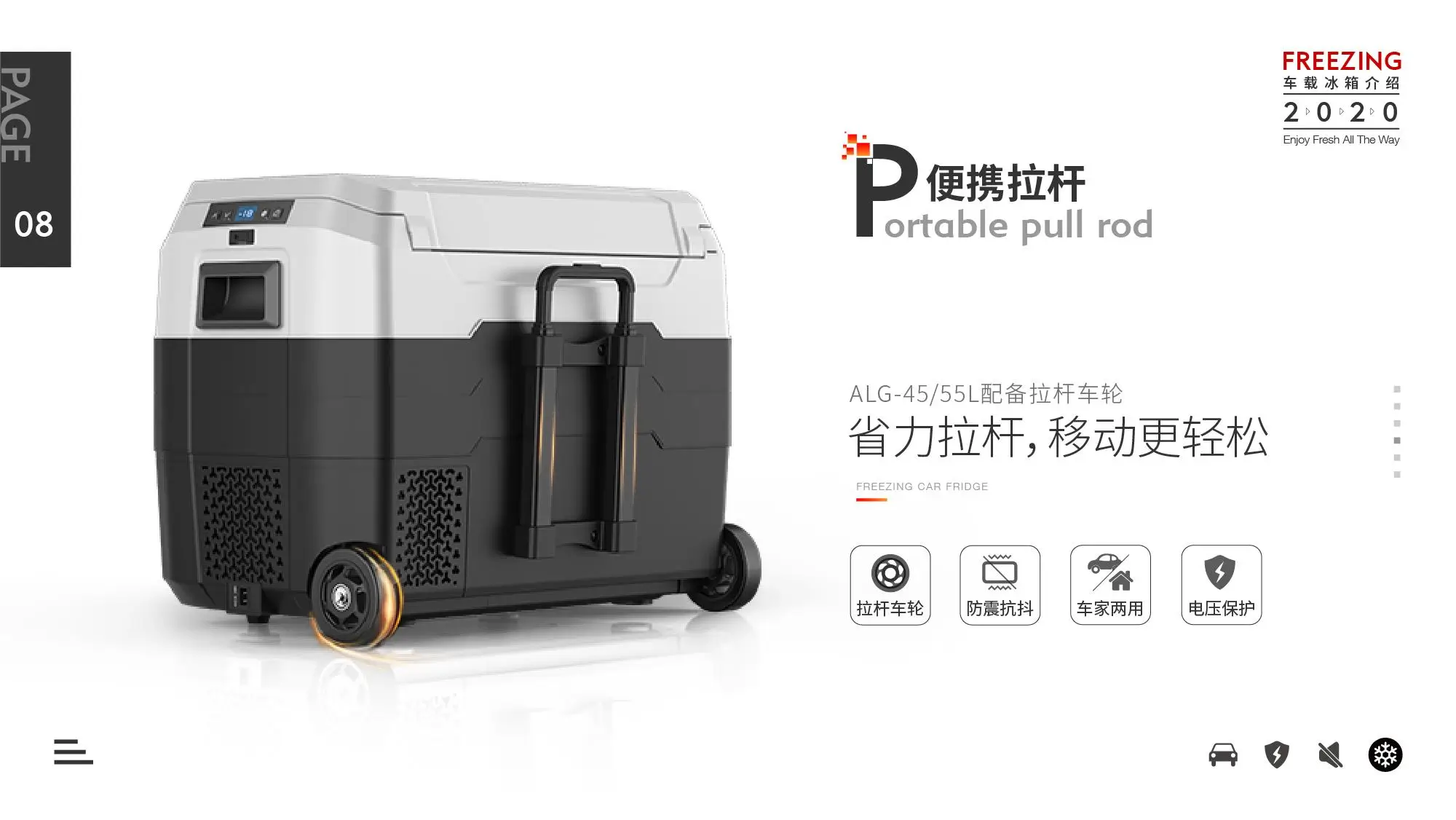 40升冷藏箱车载固定
