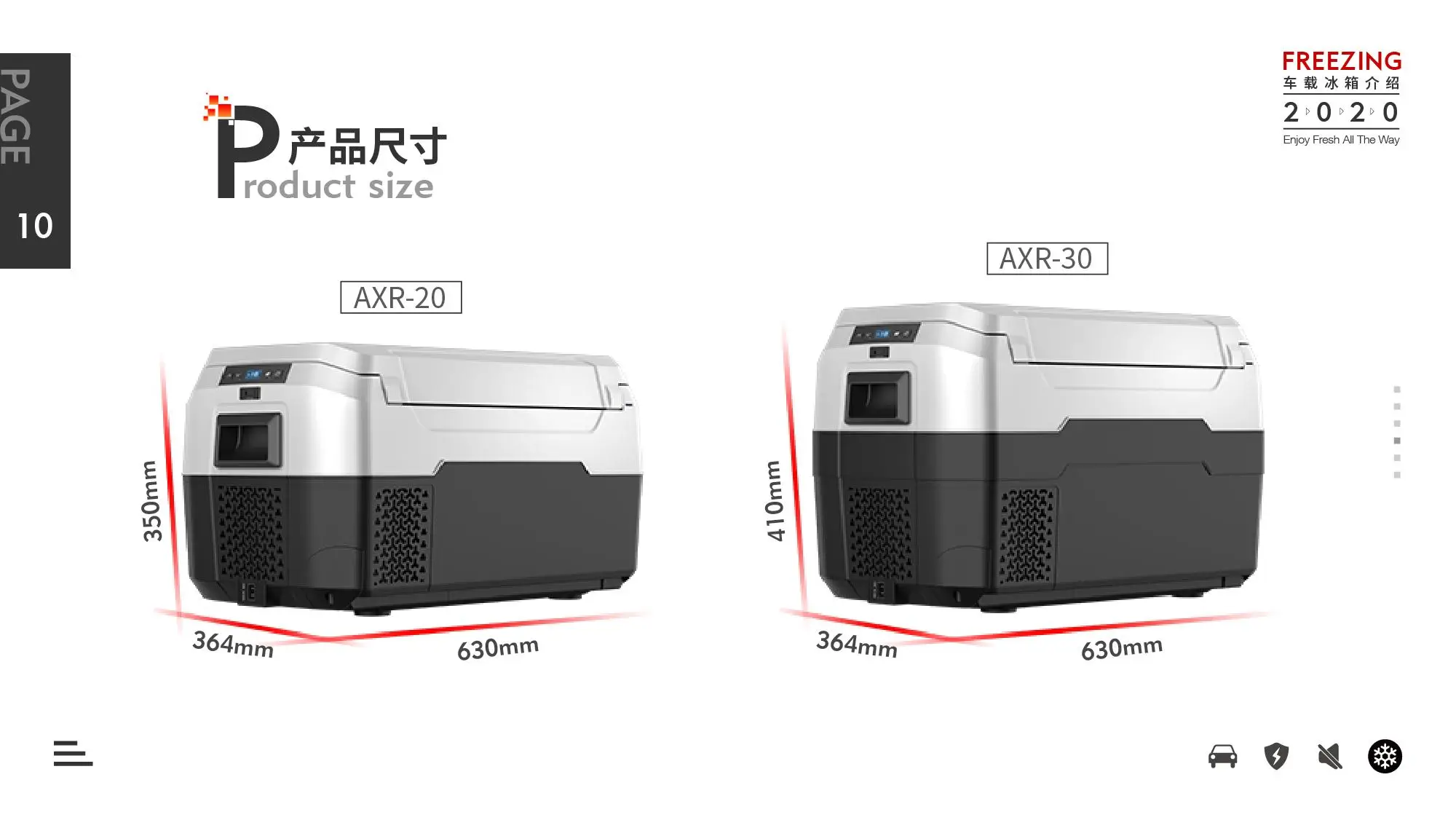 40升冷藏箱内部照明